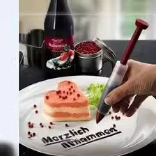 Силиконовый шприц для кофе для создания рельефных узоров, акриловая кисть