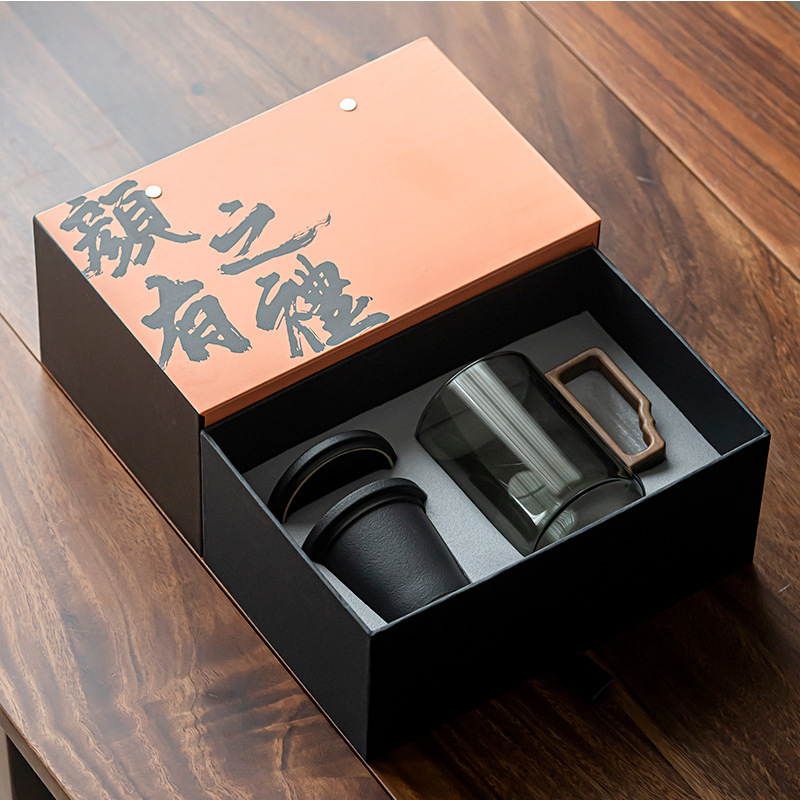 玻璃杯茶杯陶瓷過濾內膽茶水分離杯泡茶杯水杯辦公杯個人專用杯子