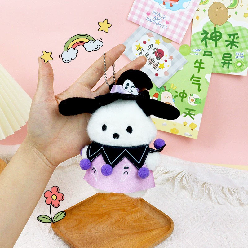 Плюшевая подвеска (Sanrio) Hello Kitty и друзья, более 10 персонажей, жемчужная цепочка, хэллоуин-стили
