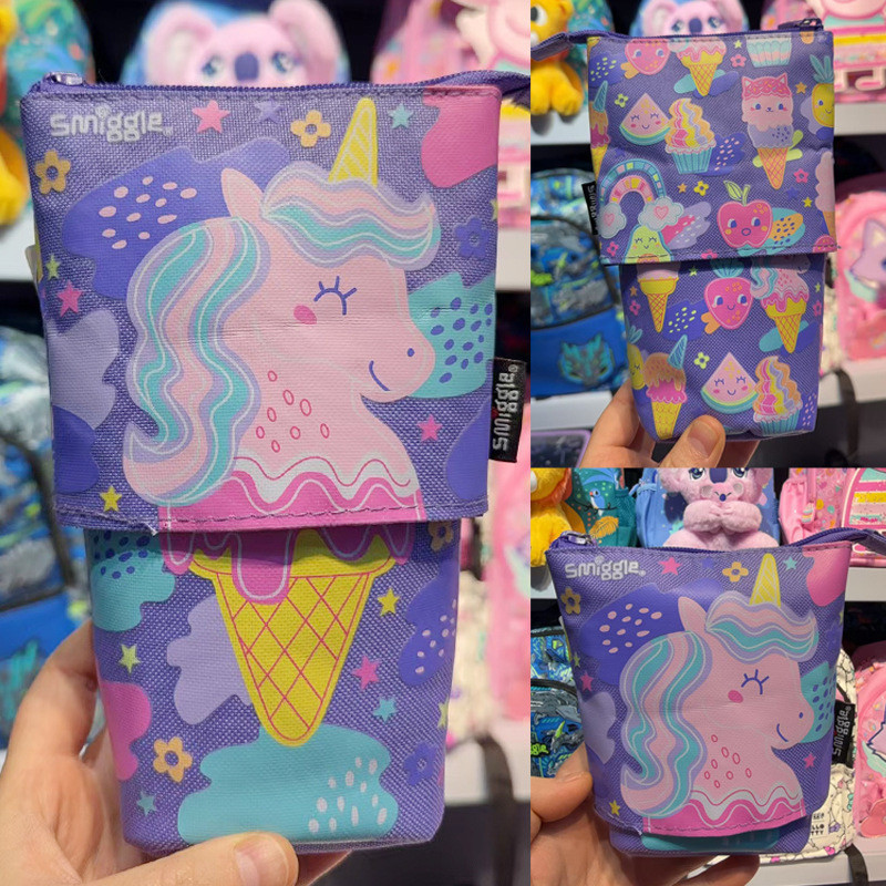 Mochila australiana smiggle escolares, mochila de hombro mediana y grande, mochila ultraligera de dibujos animados, mochila de hombro.