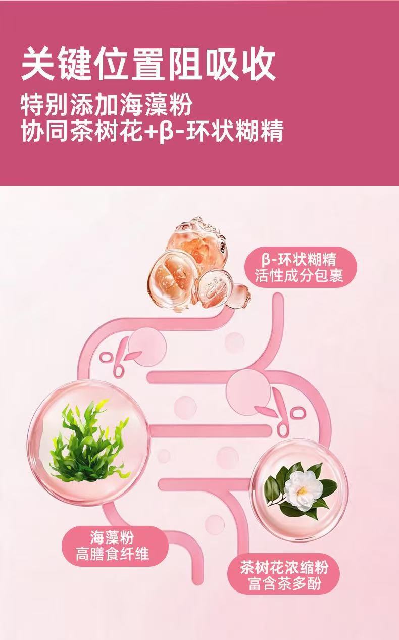 Guava Flavor Herbal Drink 210ml Box with White Kidney Bean Extract Seaweed Powder Okra and Tea Tree Flower Concentrate key features