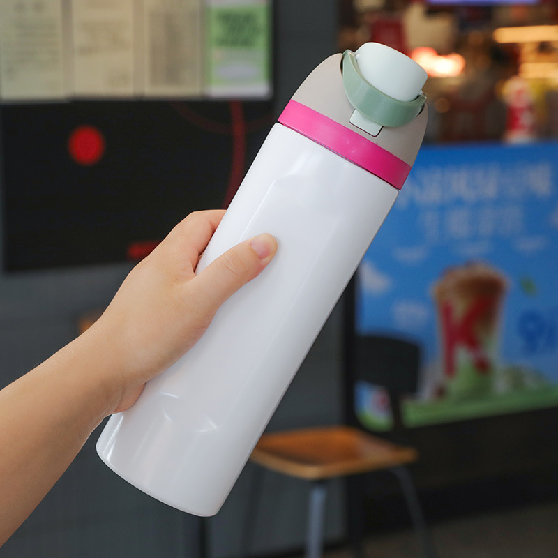 跨境户外运动水果杯高颜值弹跳杯手提便携式大容量双饮保温杯定制|undefined