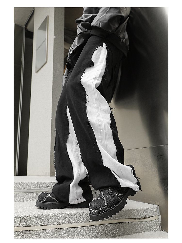 Baskets ShoeVault pour homme, collection automne, en toile noire délavée, semelle épaisse rehaussante, style derby décontracté._voghion.com