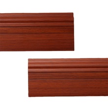 格林纳装饰材材pvc竹木纤维集成墙板格栅踢脚线生态木长城板 样品