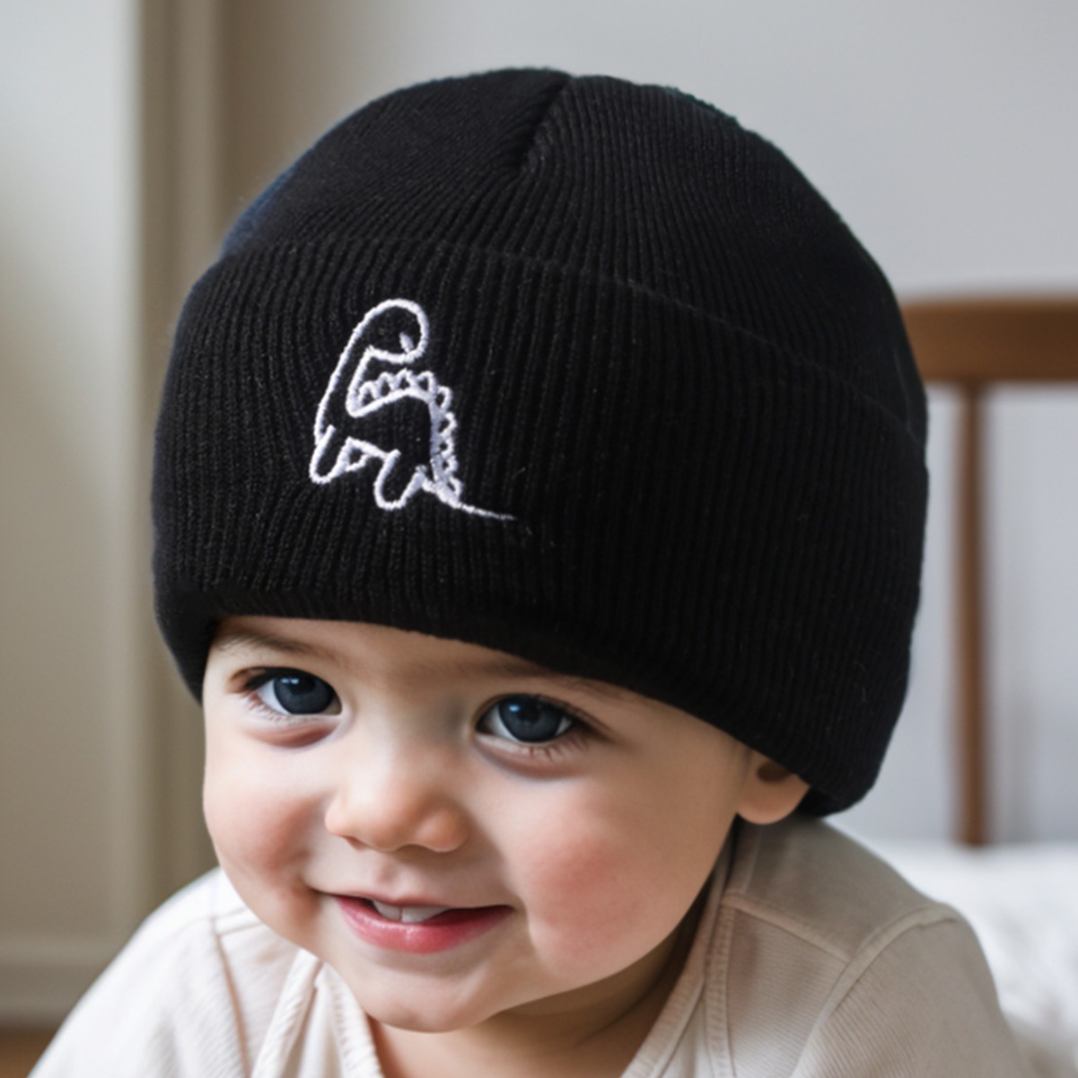 Demi-season children's woolen dinosaur