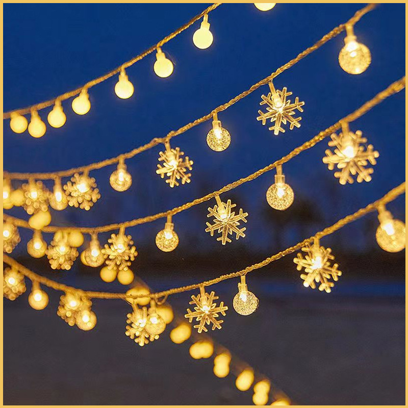 Navidad atmósfera decoración de patio solar lámpara de camping estrella lámpara de Año Nuevo LED lámpara de noche