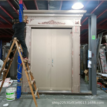 精雕铸铝门源头工厂防盗进户门别墅大门农村自建房双开庭院门