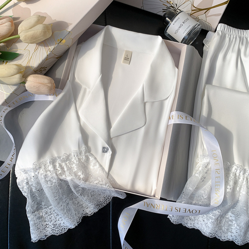 Women's Ice Silk Long-Sleeve Pajama Set 2026 New Spring and Autumn Gift Box Holiday Gift for Best Friend, Wife, Girlfriend, Mom Women's Ice Silk Long-Sleeve Pajama Set 2026 New Spring and Autumn Gift Box Holiday Gift for Best Friend, Wife, Girlfriend, Mom