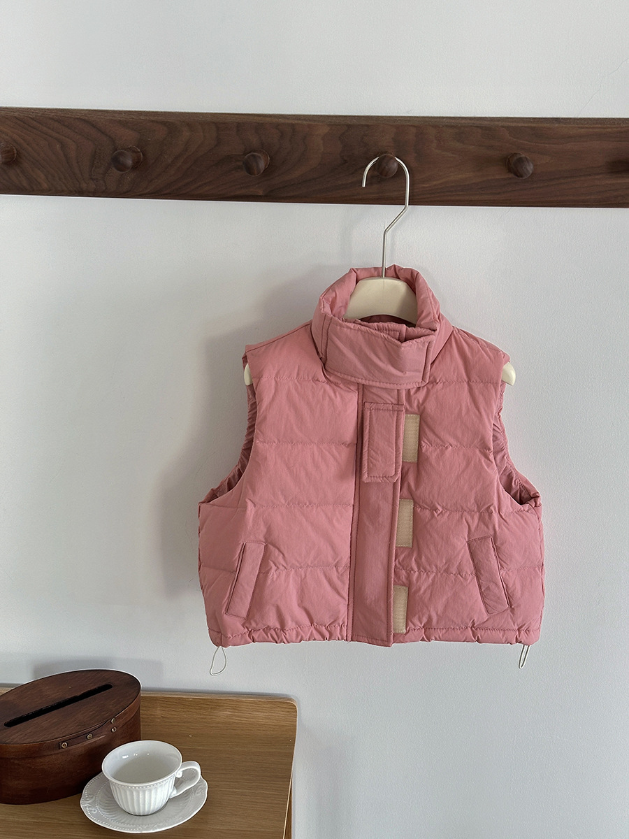 Otoño y invierno para niños chaleco de pluma chaleco de pluma chaleco de herramientas de chaleco de pluma para niños y niñas chaleco de ropa para niños un cabello