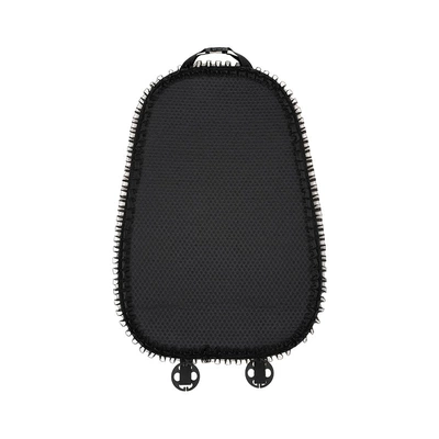 High-End Feel, Breathable Car Seat – Seat cushion, seat cover - lace-polka-dot-cushion-black-backrest