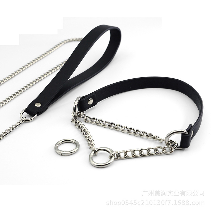 Choking Collar Sm Metal Chain Tightening Puppy Leash Choker Dog Slave Training Sex Products Dropshipping