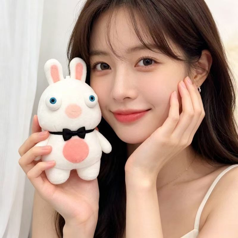 Rabbit, pendant, black bow tie