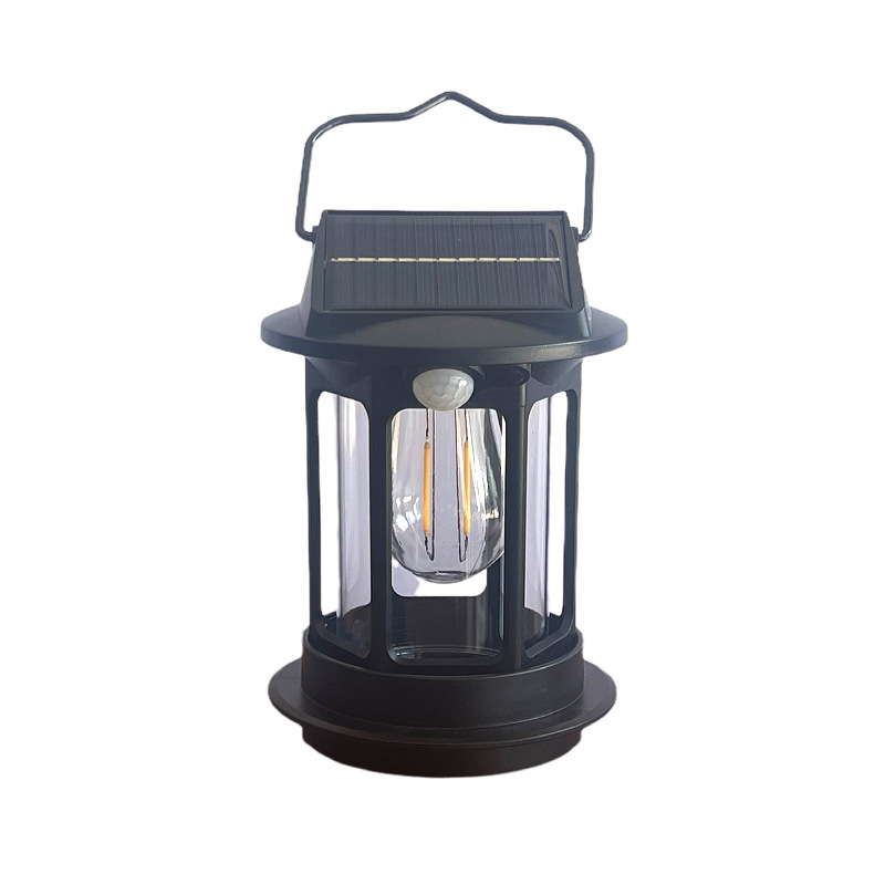 Travel retro induction LED sconce solar-powered