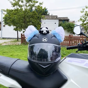 Plush Cat Ear Helmet Decoration Detachable Accessories