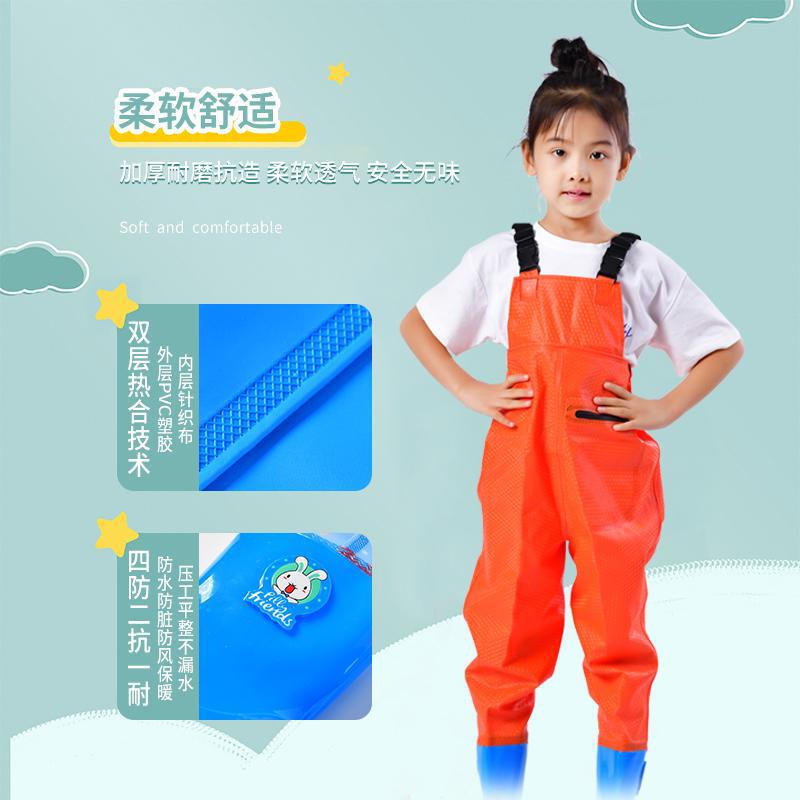 子供用ワンピース水遊び服、全身防水レインパンツ、レインブーツ、一体型ウェーダー、ウェーディング幼稚園用品|undefined