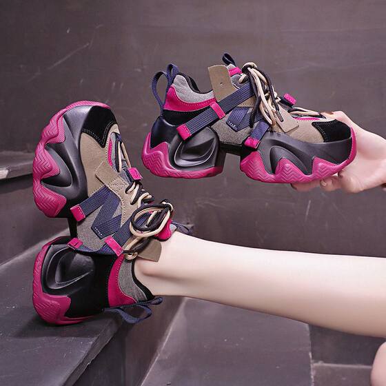This year's popular shoes 2024 torre shoes women's new autumn and winter explosions thick soles increased leisure sports lightweight women's shoes