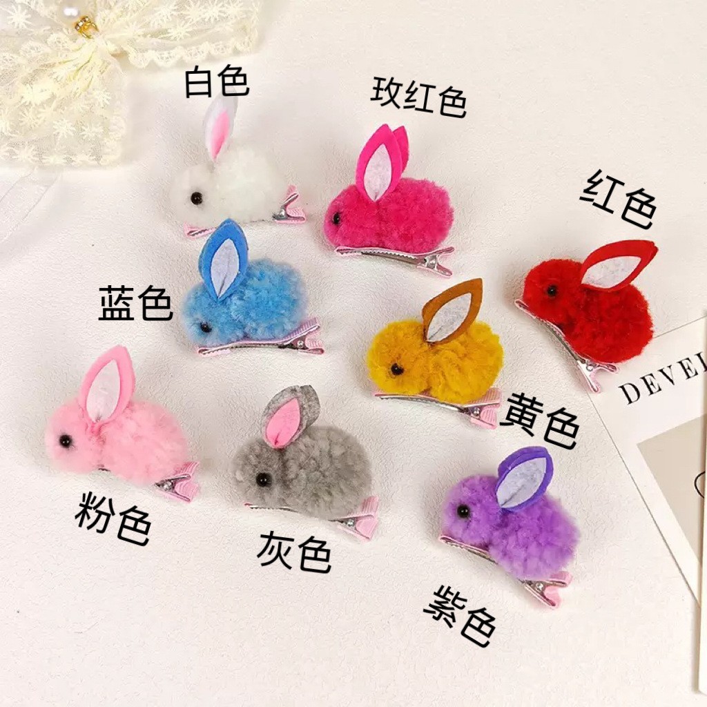 Clips de cabello al por mayor de dibujos animados clip de cabello interesante empujar pequeños regalos toques de cabello mercado nocturno de un dólar