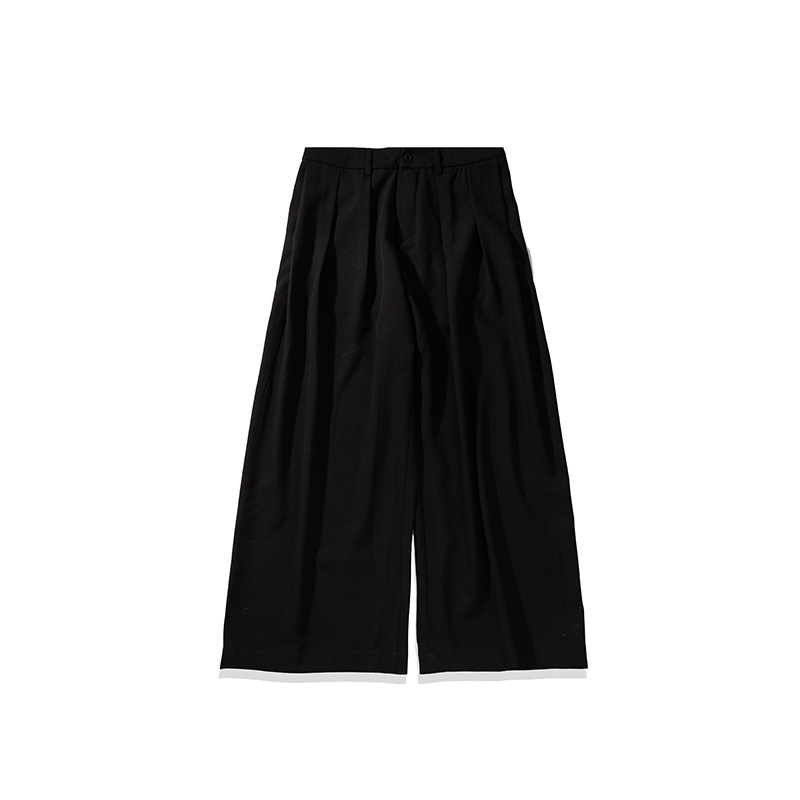 Summer Japanese retro design solid color trousers for leisure