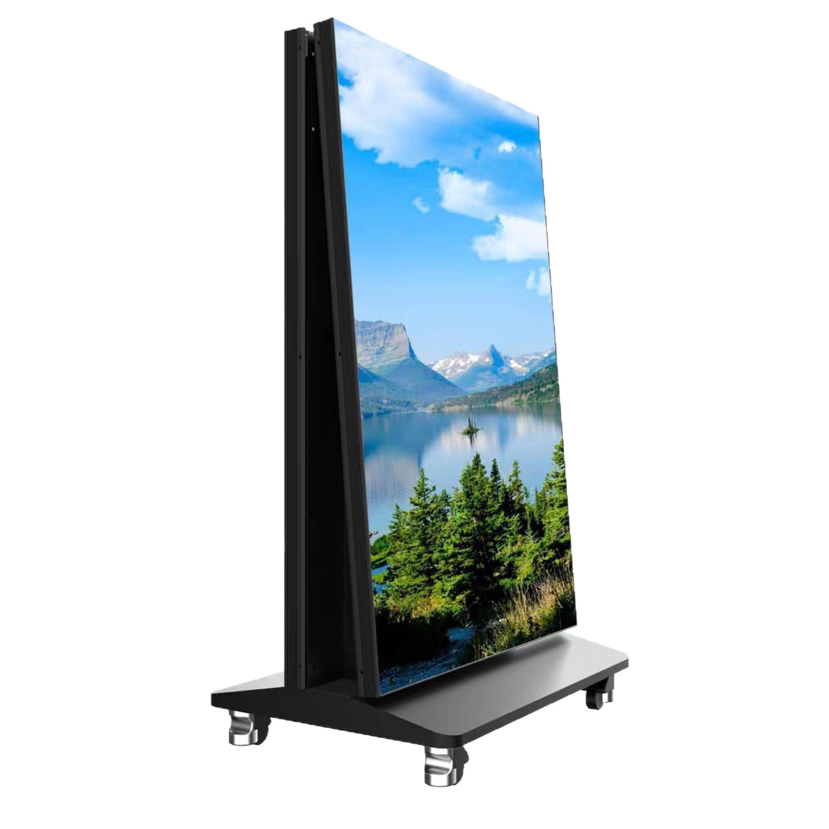 Pantalla LED de Cartel Plegable, Móvil, A Todo Color para Publicidad Interior y Exterior