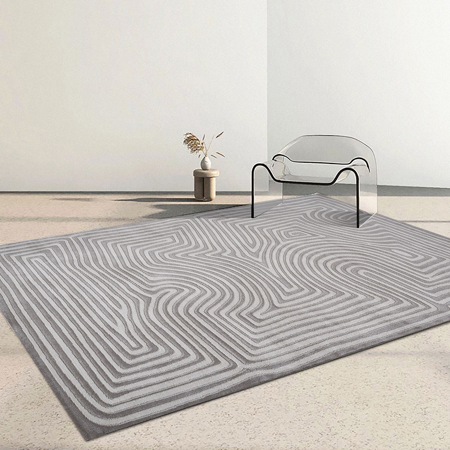 Fábrica de origen alfombra de sala de estar doméstica dormitorio antisucio fácil de cuidar sofá mesa de té alfombra de cama alfombra estudio piso redondo