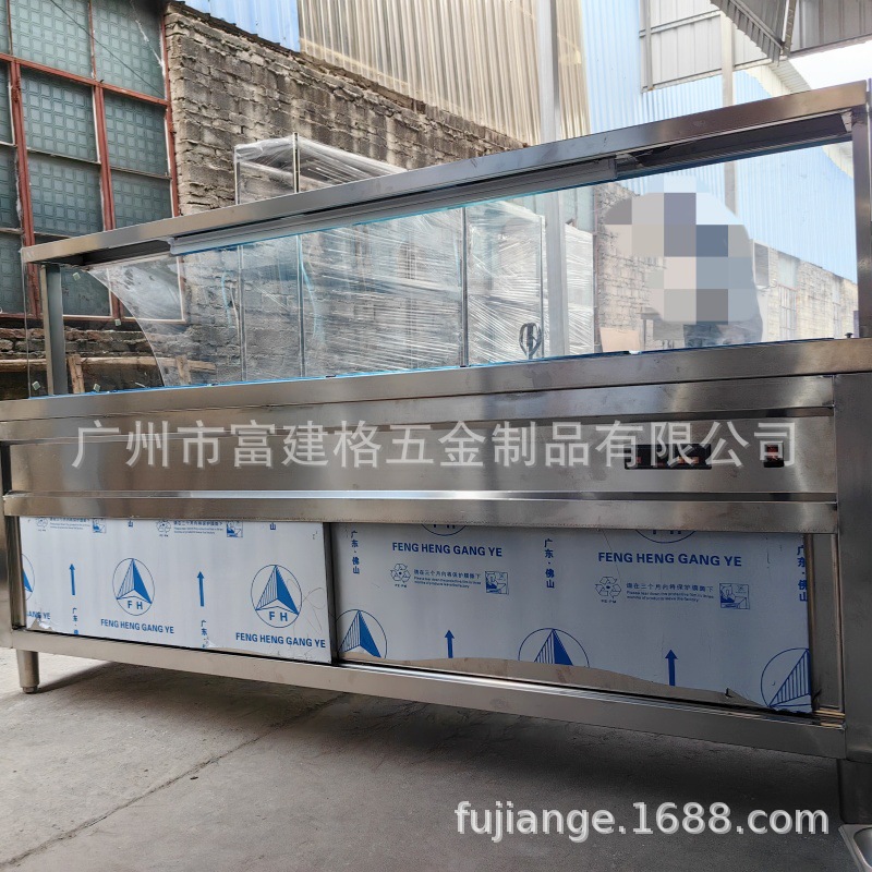 Commercial Insulated Cabinet for Heating Fried Food, Constant Temperature Display Cabinet for Cooked Food, Fried Dough Sticks, Fried Chicken, and Pies, Large Capacity