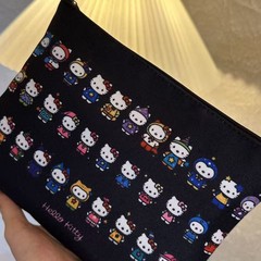 ブラックハローキティファミリー多用途韓国風ネットセレブお出かけインウォッシュ収納インナーかわいい手持ち化粧ポーチ