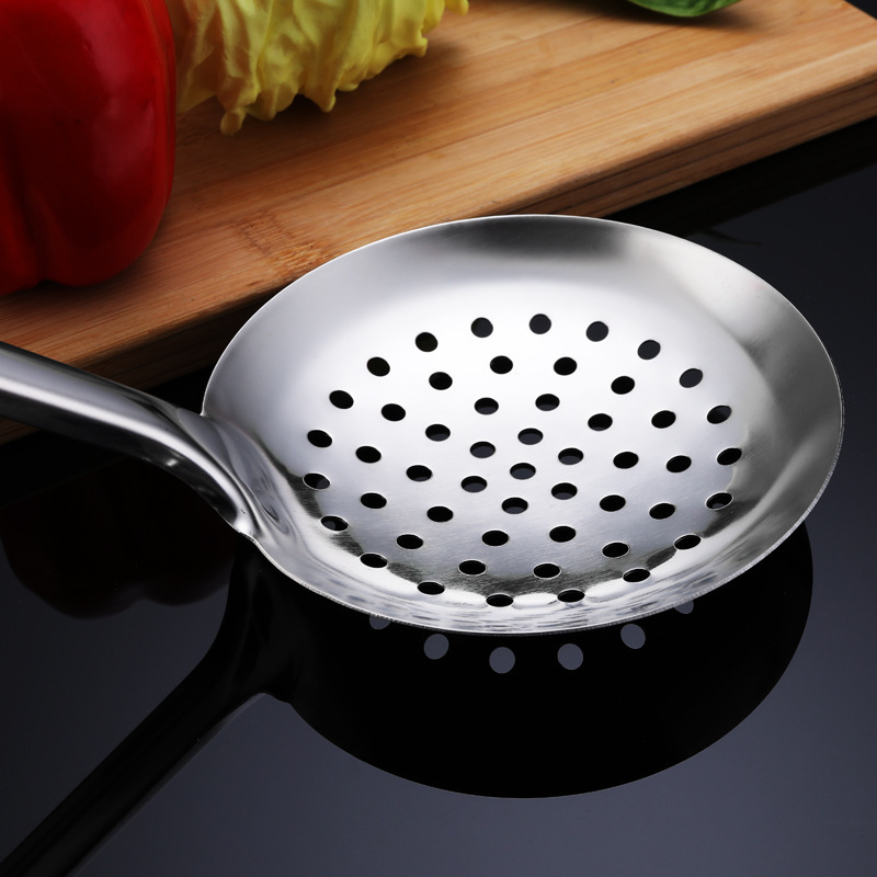 Colador de cocina de acero inoxidable, colador grande de acero inoxidable para el hogar, colador grueso, colador de olla caliente profundo frito, colador sin magnetismo