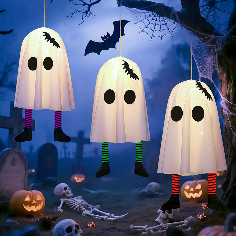 New Halloween Ghost Hanging Ghost Led Light String Pendant Horror Atmosphere Outdoor Hanging Tree Decoration Arrangement Pendant New Halloween Ghost Hanging Ghost Led Light String Pendant Horror Atmosphere Outdoor Hanging Tree Decoration Arrangement Pendant