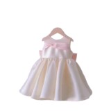Розовое милое детское демисезонное платье, наряд маленькой принцессы, А-силуэт