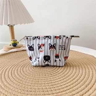 Original Niche Fabric Water-repellent Cartoon Pattern Cosmetic Bag Large Capacity High-value Portable Storage Bag Girls' Bag