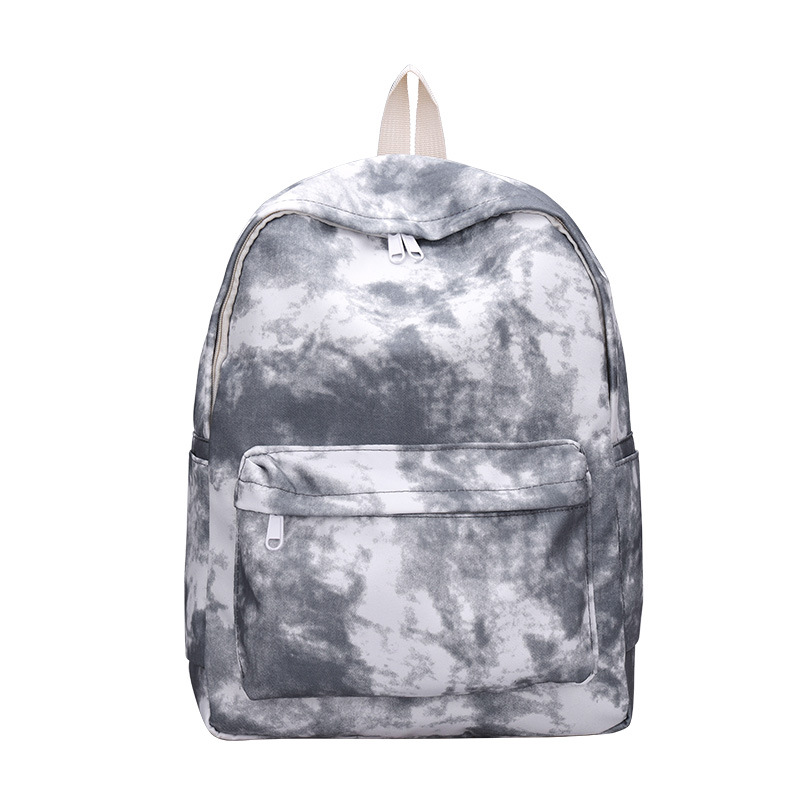 Tie-dyed moda schoolbag mujer estudiante de secundaria coreano japonés Junior High School estudiante mochila artística mochila de nylon