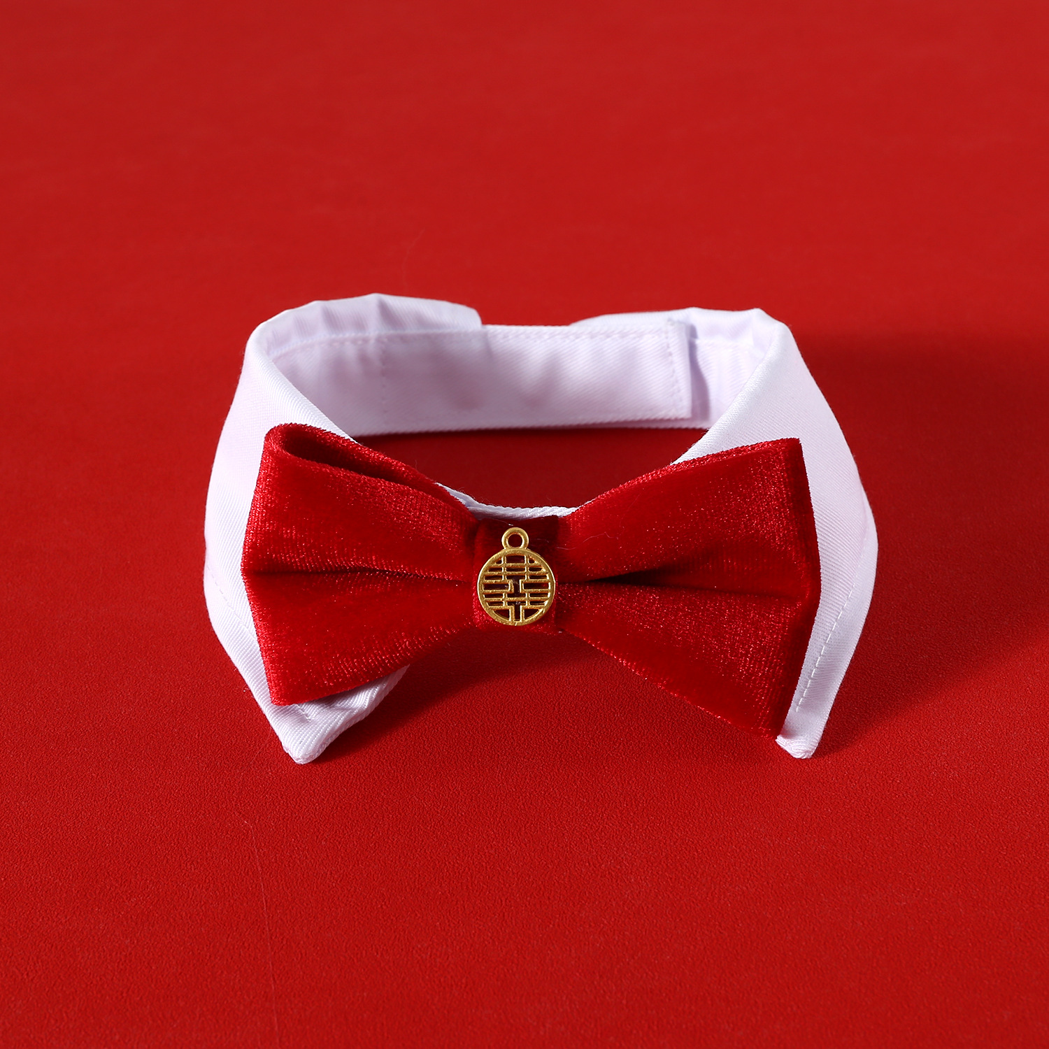 Mascotas de estilo chino, cuello de boda, cuello de arco, cuello de arco, perros, gatos, perros