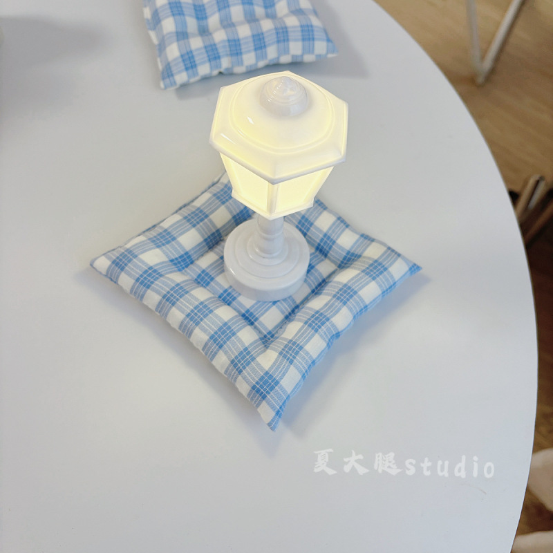 夏腿スタジオ韓国イン生地コースターチェック柄キルティング断熱パッド写真撮影小道具綿コースター|undefined