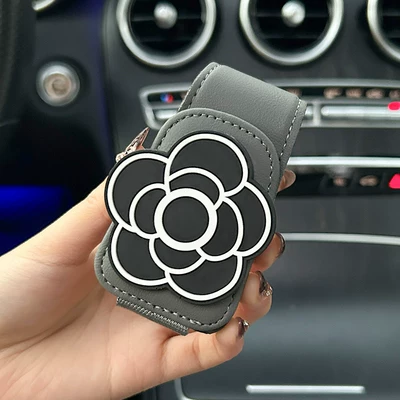 multifunctional magnetic sunglasses holder — Car Glasses Clip/Bill Clip - camellia-gray-glasses-clip