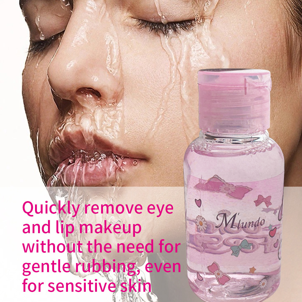 Removedor de maquillaje no irritante suave Aceite de limpieza profunda Removedor de maquillaje de ojos y labios Aceite de limpieza removedor de maquillaje facial