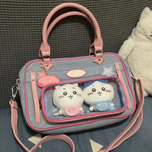 New Japanese style small food bag, two-dimensional student uniform tote bag, daily commuting shoulder hand-held crossbody bag