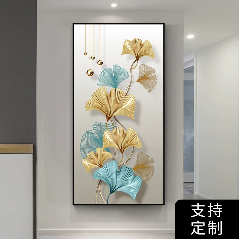 Self-adhesive modern three dimensional stickers on wall, light luxury style, 3D