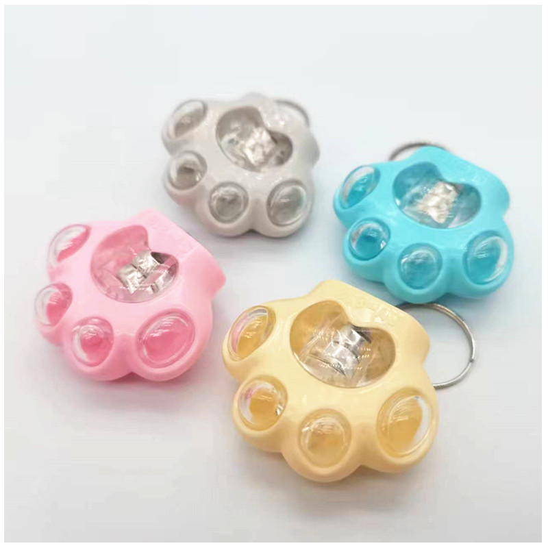New Led Cute Cat Claw Luminous Keychain Pendant Creative Electronic Flash Pendant Promotional Practical Gift