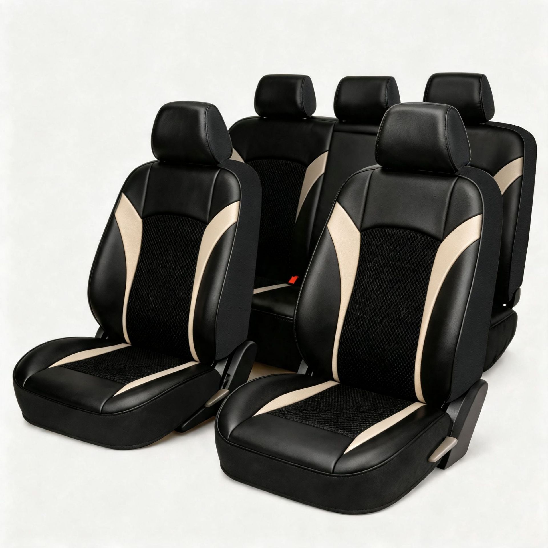 New cross-border car seat cushion, single-person car seat cushion, leather breathable cushion, European and Middle Eastern car seat cushion