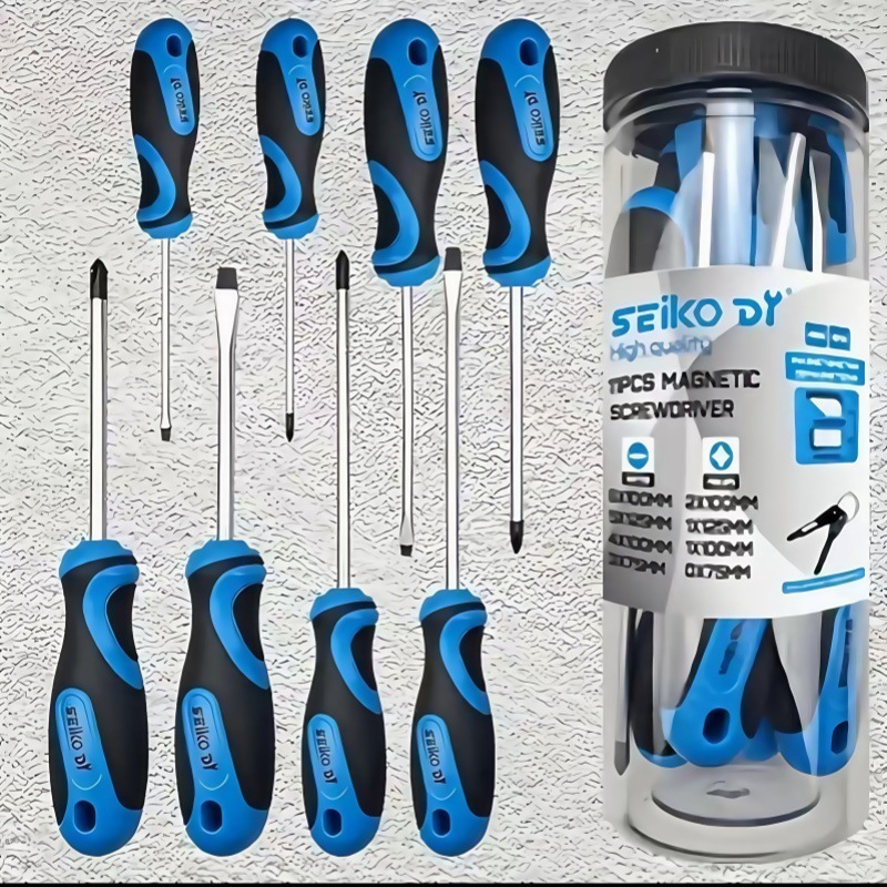 Magnetic Screwdriver Set: Ke Lai Ao Repair kit - 11pc-cruller-handle-screwdriver-blue