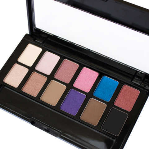 Placa de maquillaje bonita paleta de sombras de ojos nude 12 colores color tierra perlado mate multicolor maquillaje para principiantes productos domésticos 1927