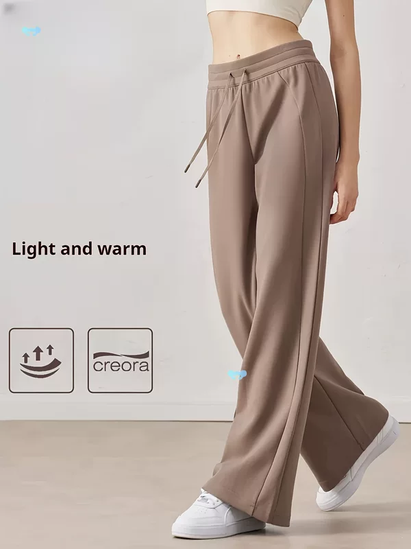 1 Pair Women'S High Waisted Joggers Drawstring Straight Leg