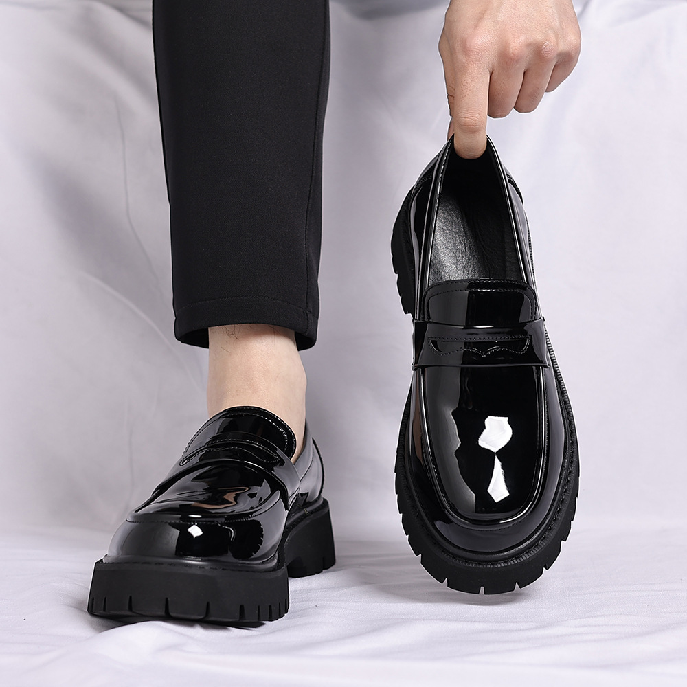 Spring and Autumn Foreign Trade Casual Thick-Soled Leather Shoes, Large Size Men's Formal Business Shoes, Youth Single Shoes Wholesale, Exclusively for Cross-Border Supply