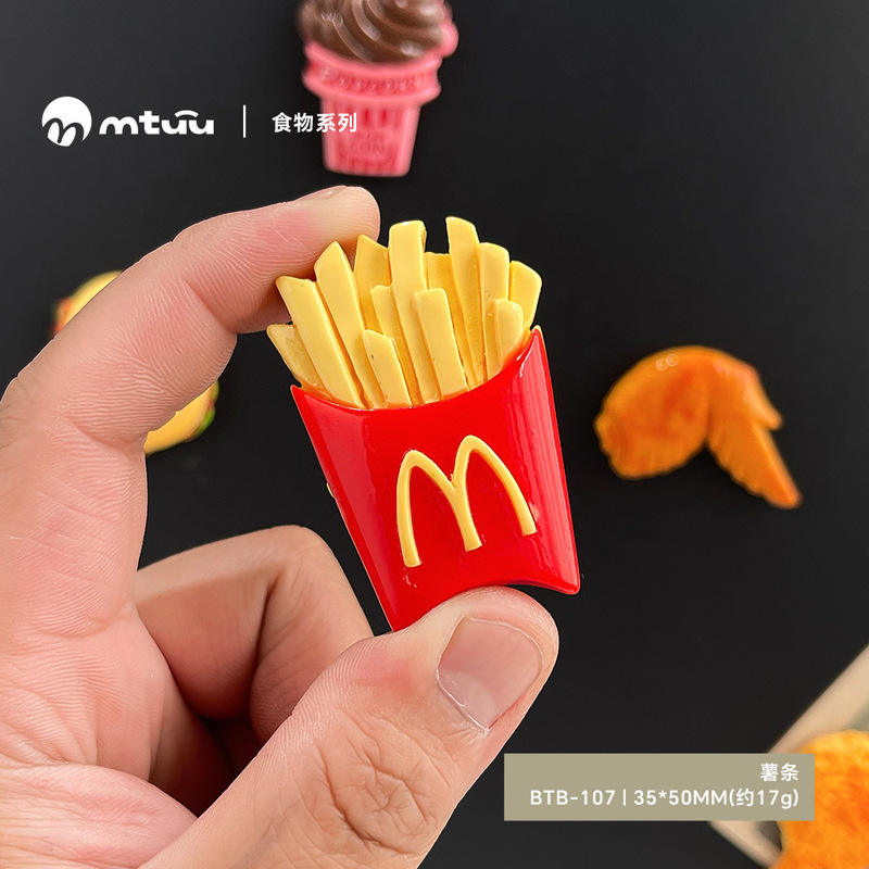 磁吸冰箱贴仿真食物水果蔬菜美食3d立体磁铁吸铁石树脂装饰磁性贴|undefined