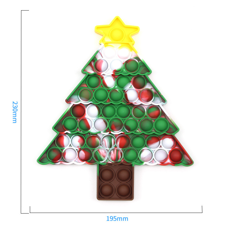 ネズミの先鋒クリスマスツリーのクリスマスの帽子の祝日シリーズの装飾の贈り物の早教の益智のシリカゲルのおもちゃは押して楽しみます。|undefined