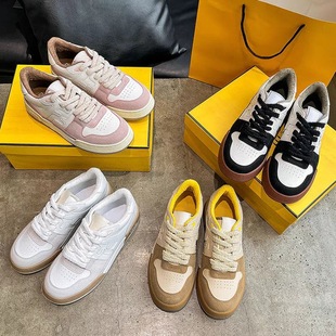 High version color matching casual shoes 2023 new all-match couple match small white shoes genuine leather retro German training board shoes