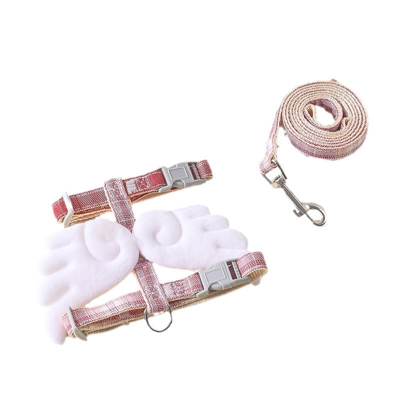 Cuerdas de tracción para gatos para evitar que se desprenda y salir, cuerdas de gatos especiales en forma de I red roja ajustable de pecho y espalda fábrica de cuerda de gatos