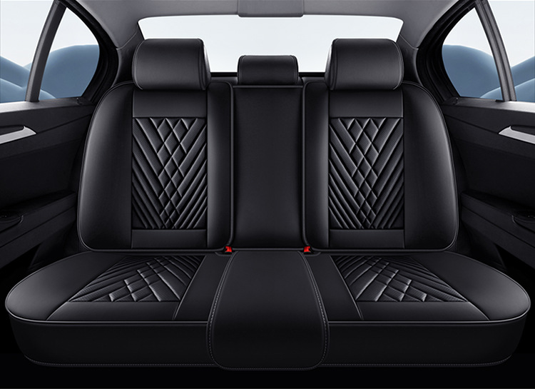 2026 Cross-Border New Product Car Seat Cushion 3D Full-Cover Stereo Napa Leather Seat Cover Lumbar Cushion Universal Seat Cushion for All Seasons