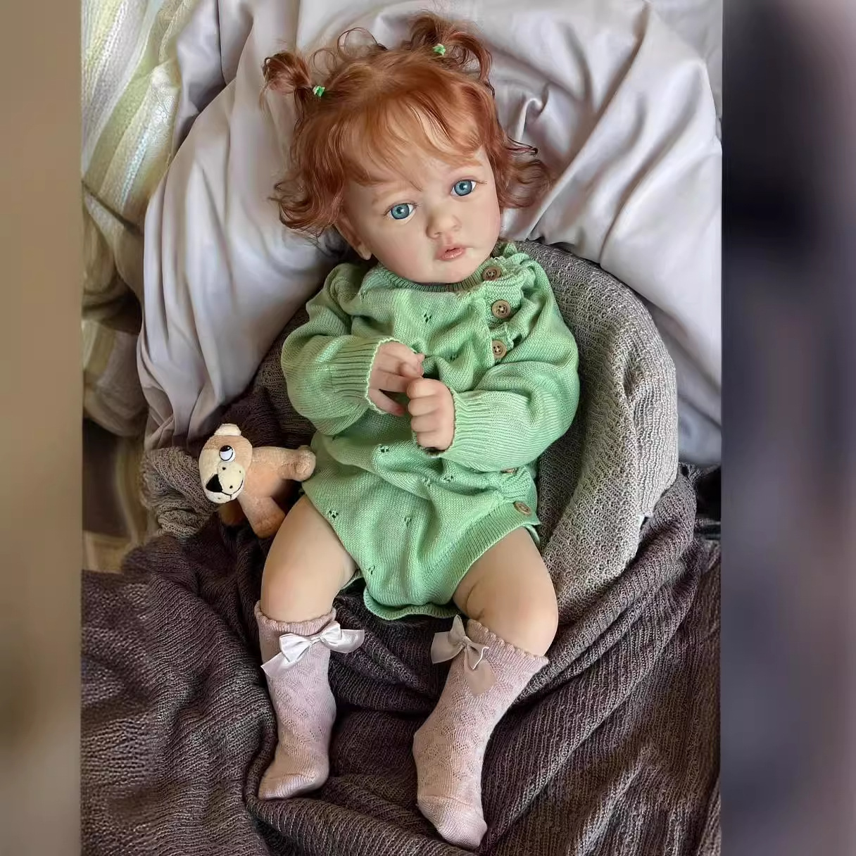 El NPK   Simulación de 60 cm de muñeca renacida para bebésayana    Filamento de sangre venosa se puede ver en la fuente transfronteriza 1