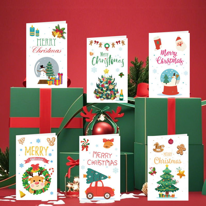 クリスマス用の外国貿易クロスボーダー特別供給クリスマスクリスマスグリーティング漫画かわいいカードクリスマスグリーティングカード工場|undefined